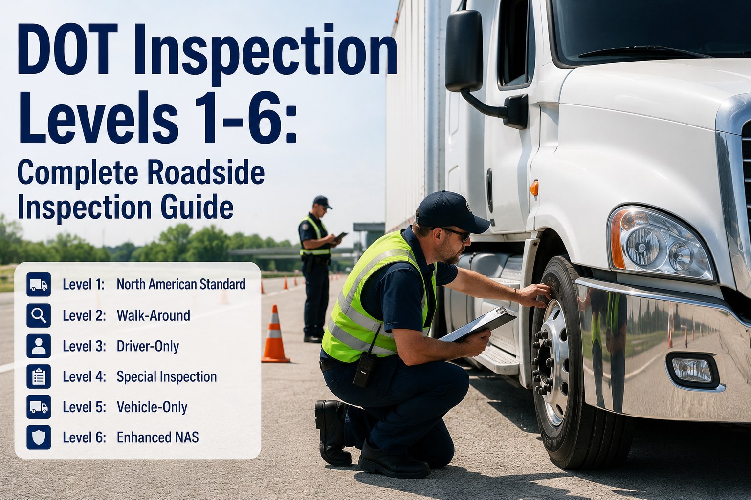 dot-inspection-levels-1-to-6-roadside-guide