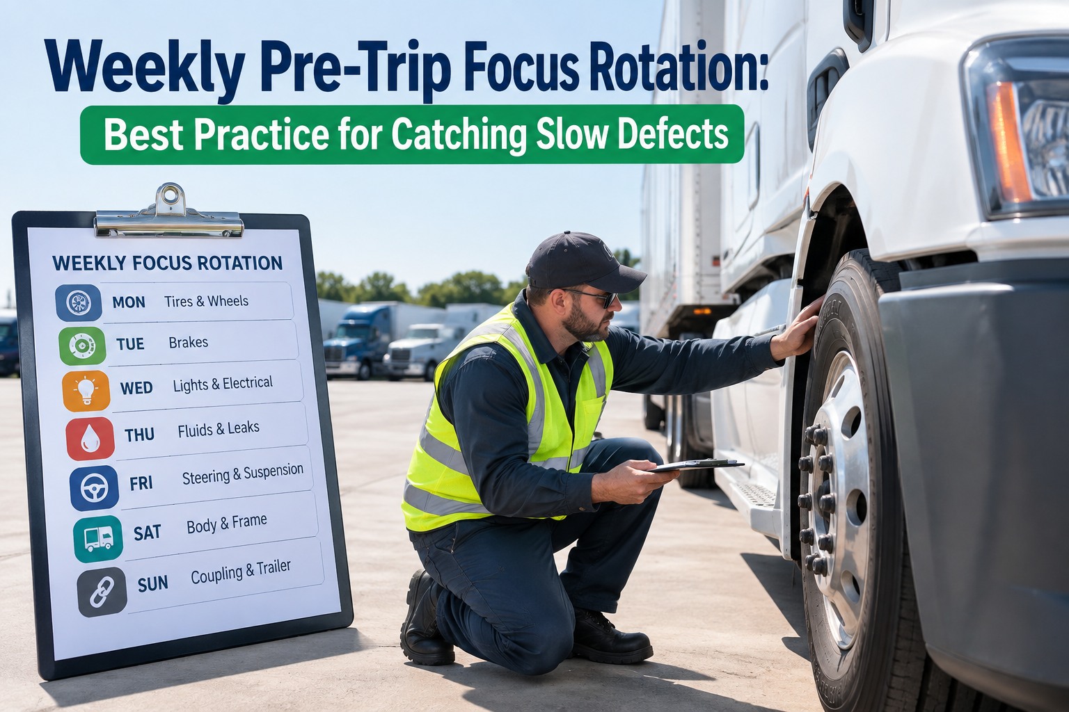 weekly-pre-trip-focus-rotation-best-practice-slow-defects