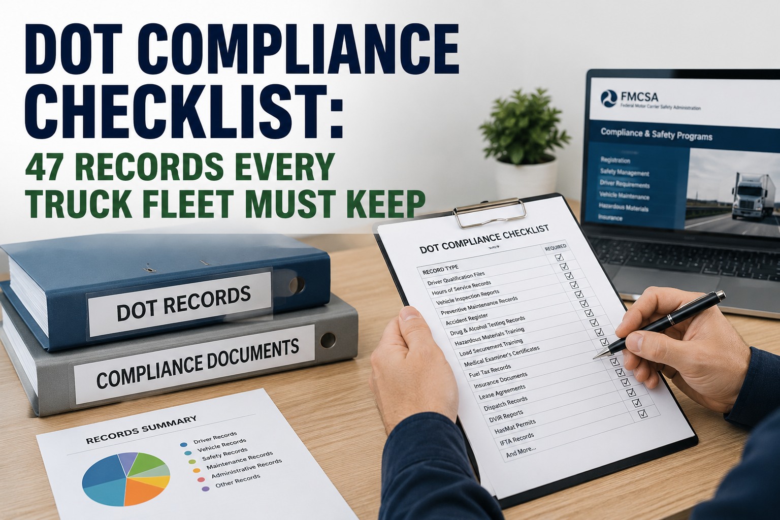 dot-compliance-checklist-47-records-every-truck-fleet-must-keep