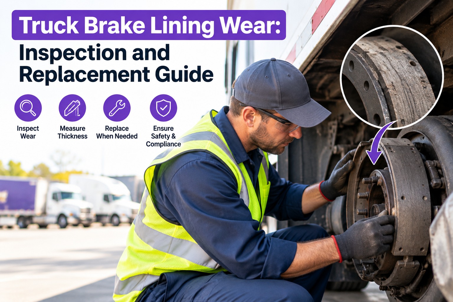 truck-brake-lining-wear-inspection-replacement