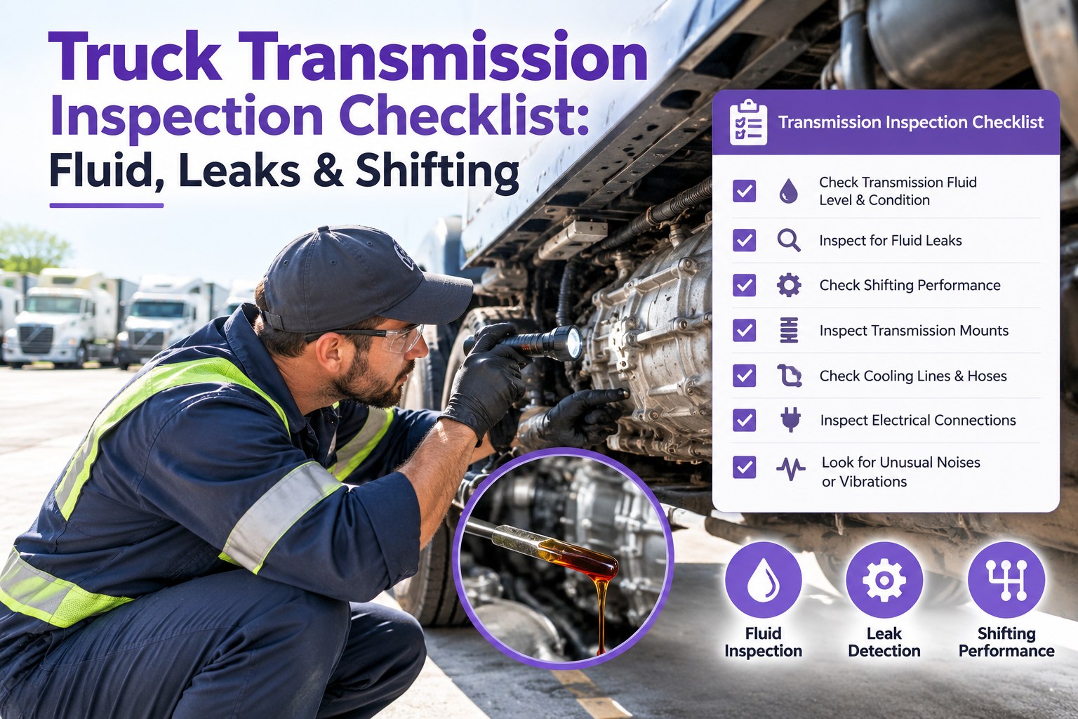 truck-transmission-inspection-checklist-fluid-leaks-shifting-and-mounts